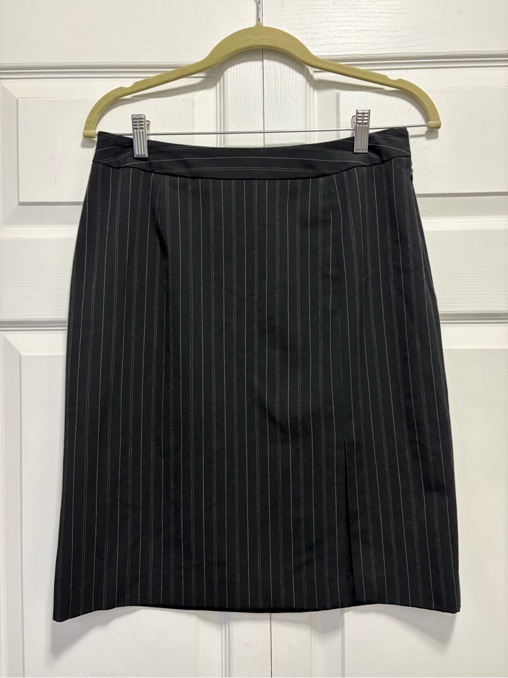 Merona Black Pinstripe Pencil Skirt